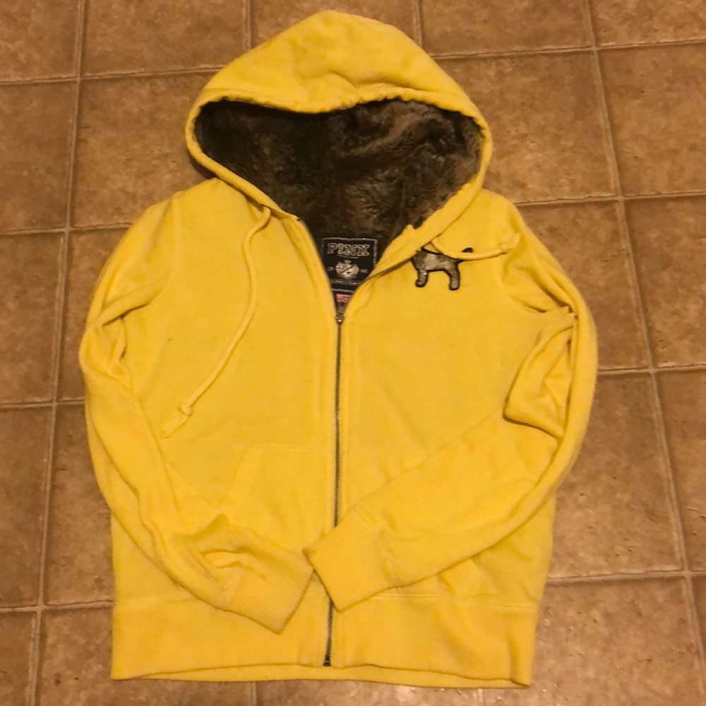 Pink Victoria’s Secret sequin hoodie